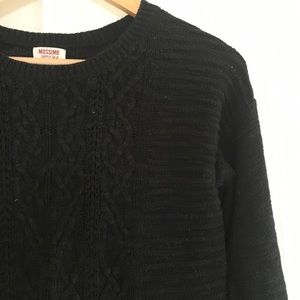 Black knit sweater